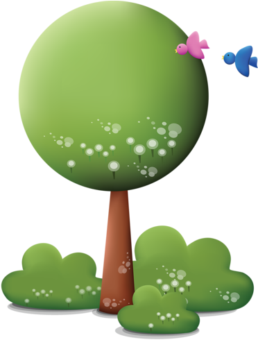 Arbres - Page - Clip Art (384x500)