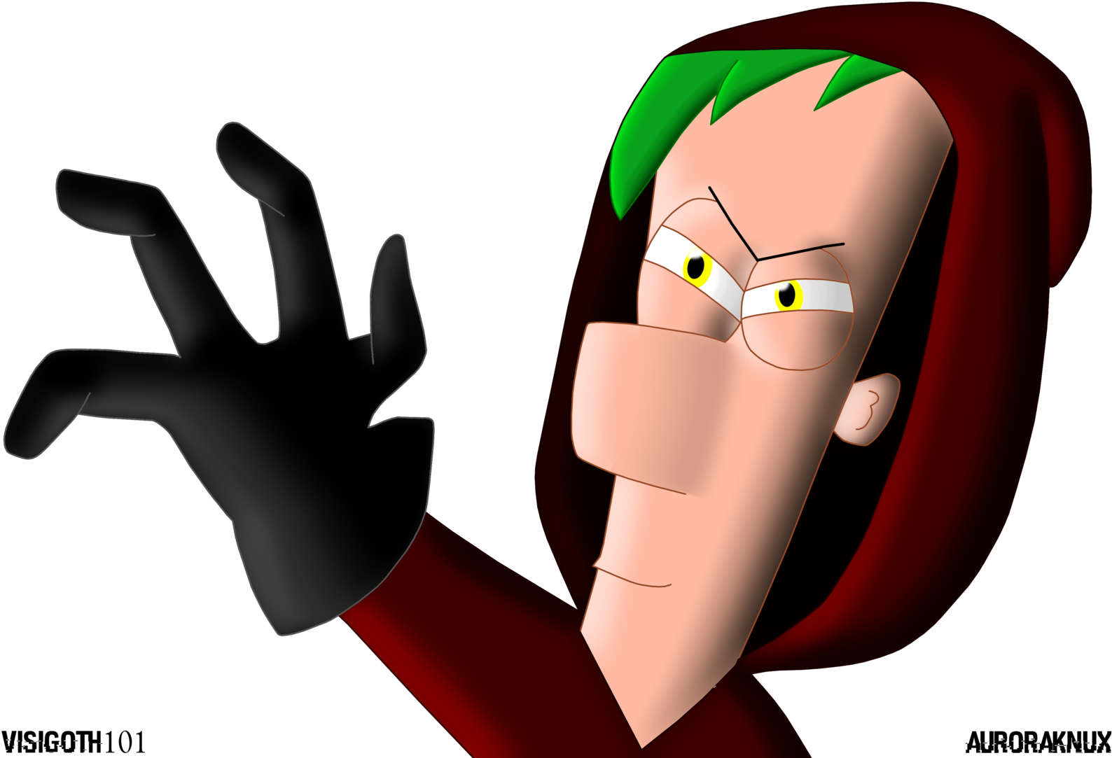 Darth Ferb By Visigoth101 - Cartoon (1600x1110)