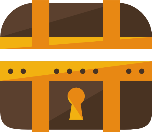 Treasure Free Icon - صورة صندوق كنز كرتون (512x512)