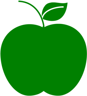 Black Apple - 青 りんご イラスト フリー (548x548)