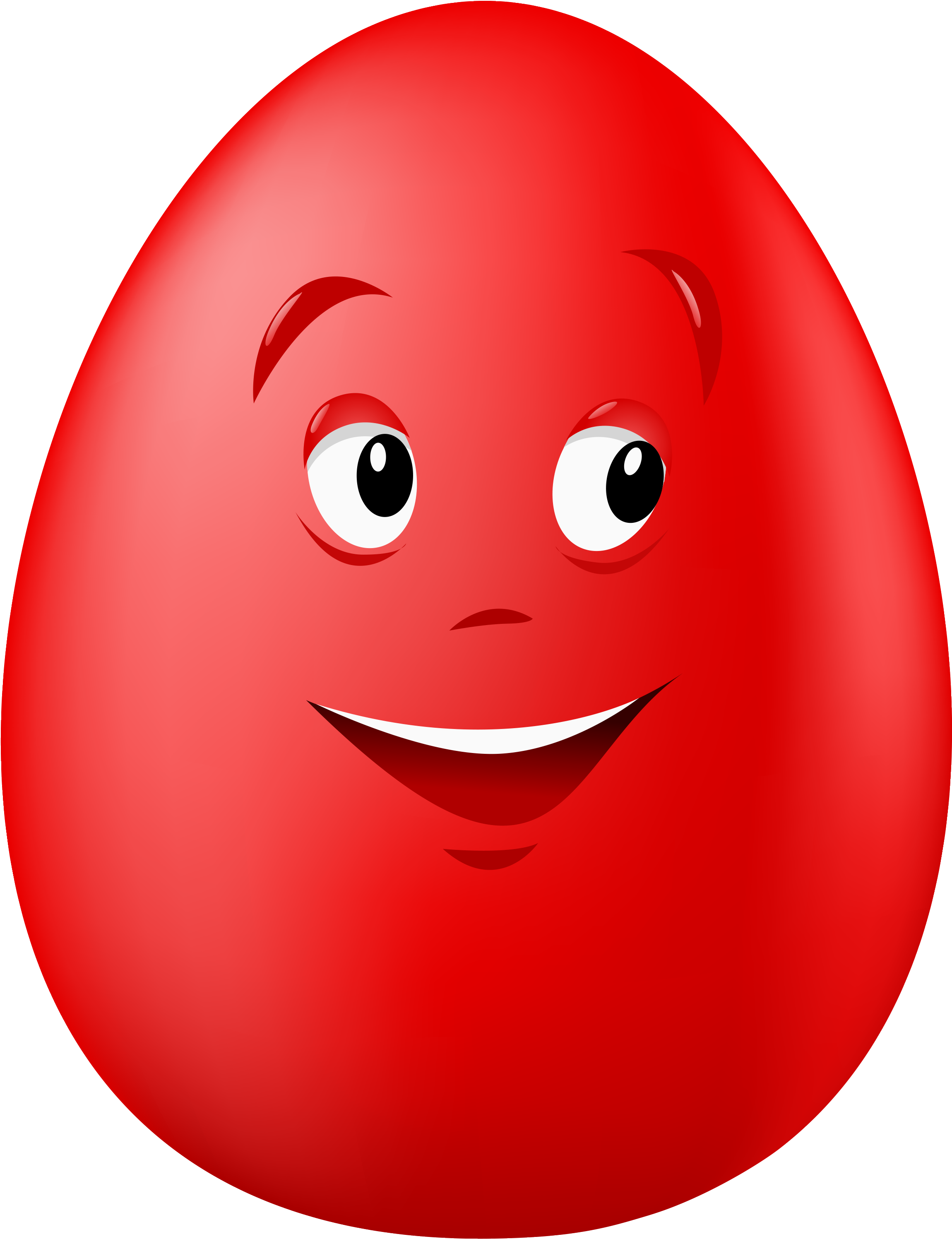 0, - Red Easter Eggs Cartoon (2432x3184)
