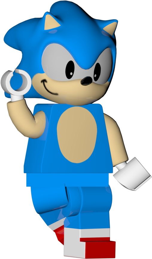 Lego Classic Sonic Render - Lego Dimensions (894x894)