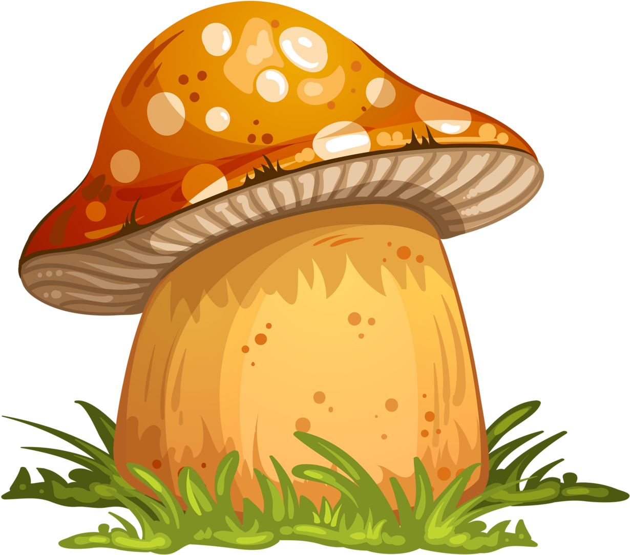 Mushroom Vector - Mushroom Cartoon (1280x1121)