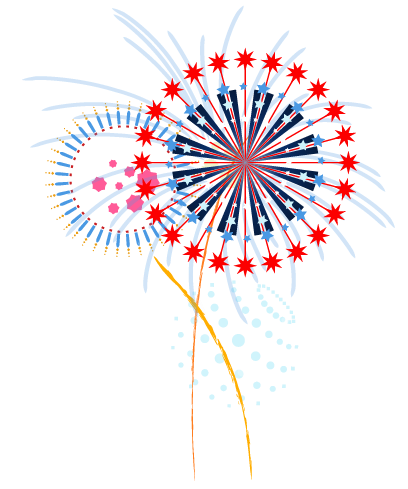 Twa Fireworks2 - Transparent Background Firework Clipart (407x498)