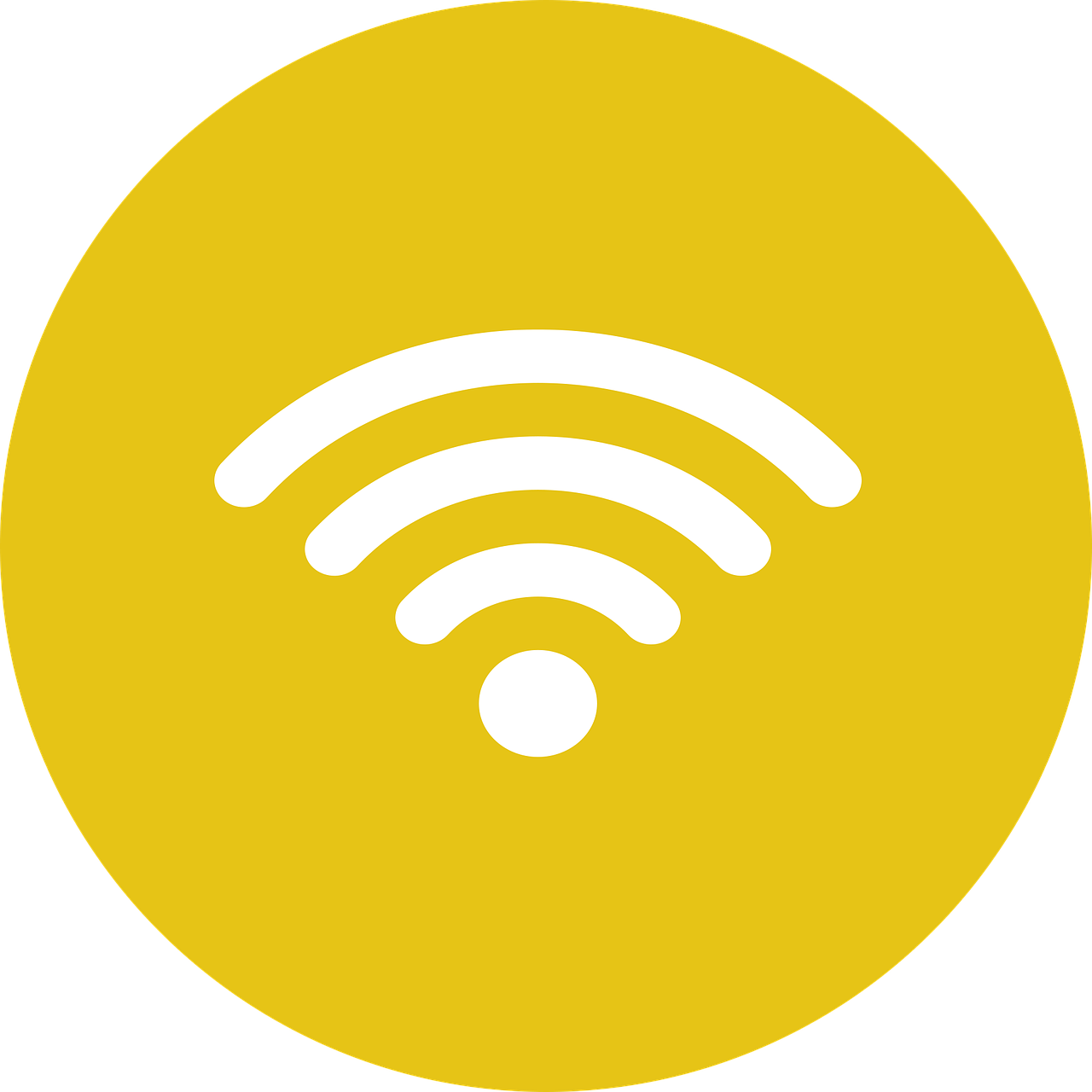 Wifi Icon Yellow (1280x1280)