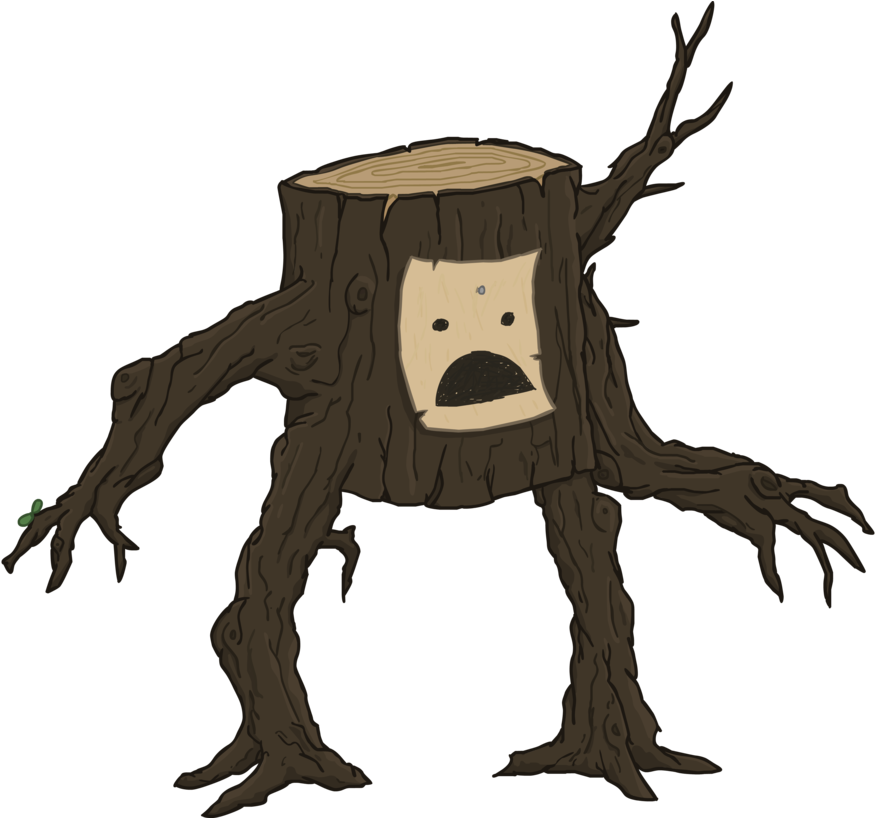 Tree Golem By Zimonitrome - Illustration (900x817)
