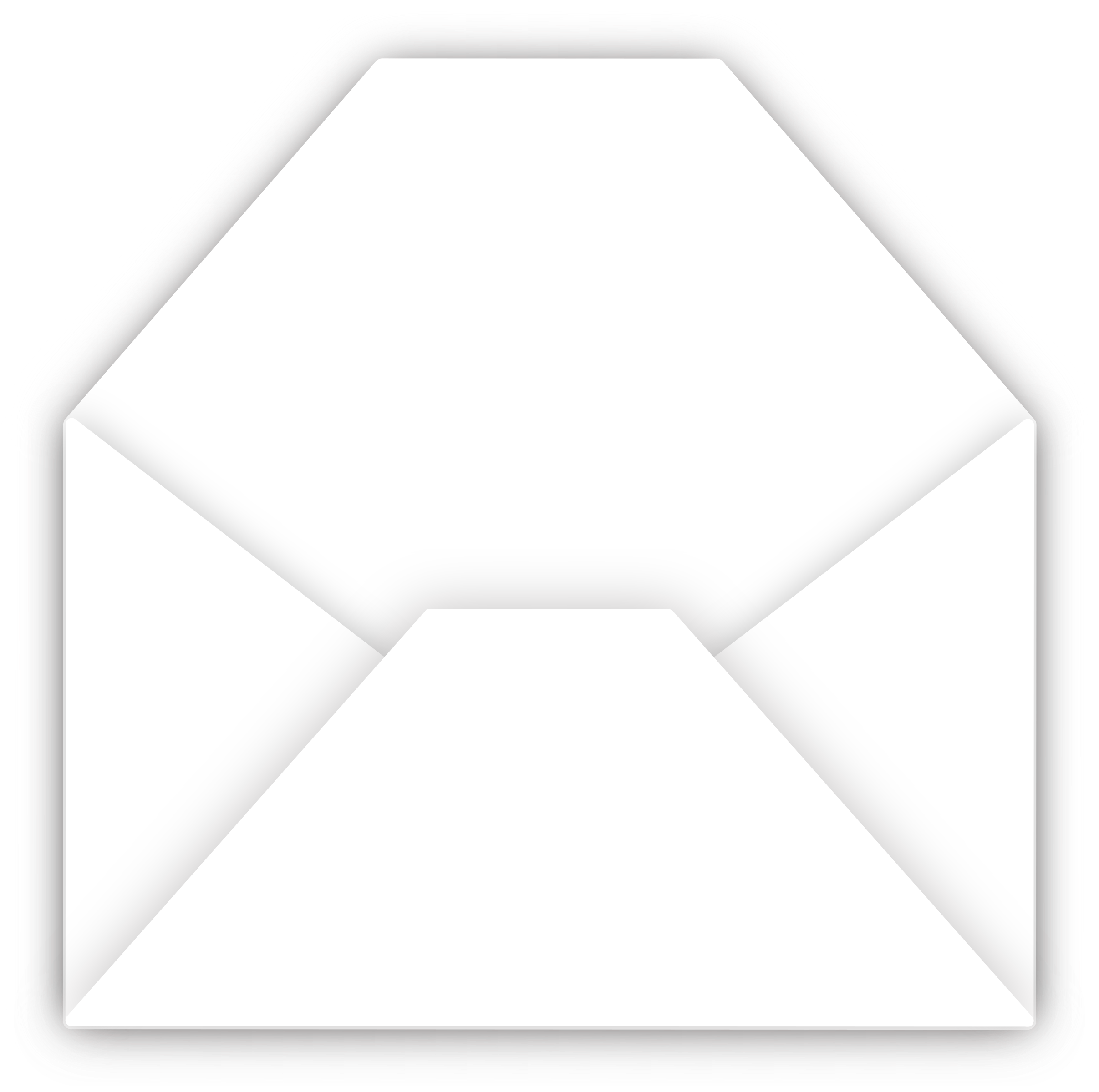White Envelope Open Png (2414x2400)