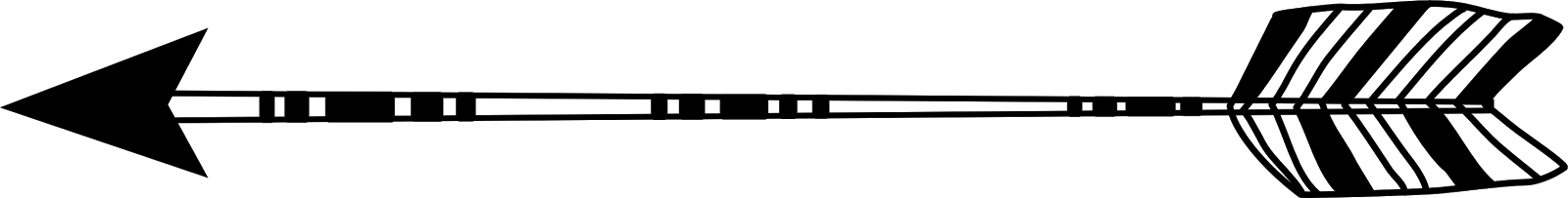 Long Tribal Arrow Png (2678x350)