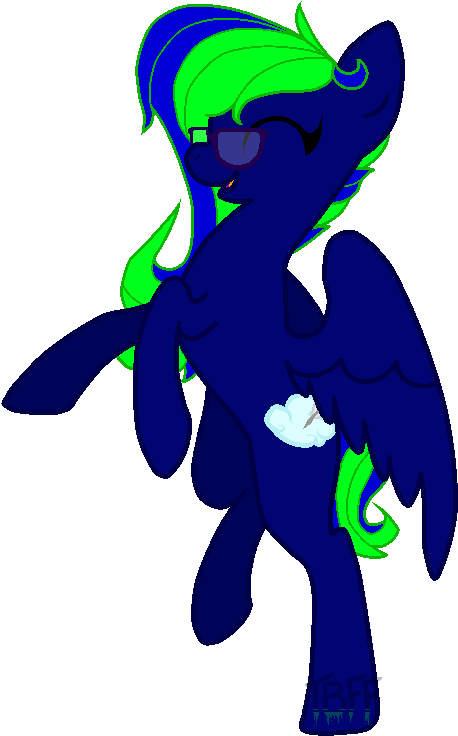 Happy Blue - Cartoon (500x775)