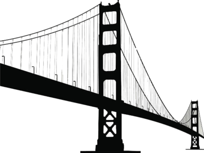 Bridge - Golden Gate Bridge Clipart (400x300)