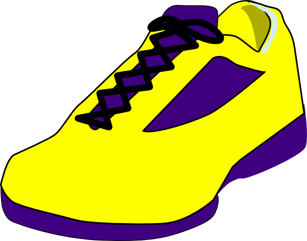 Yellow Shoes Vector (600x470)