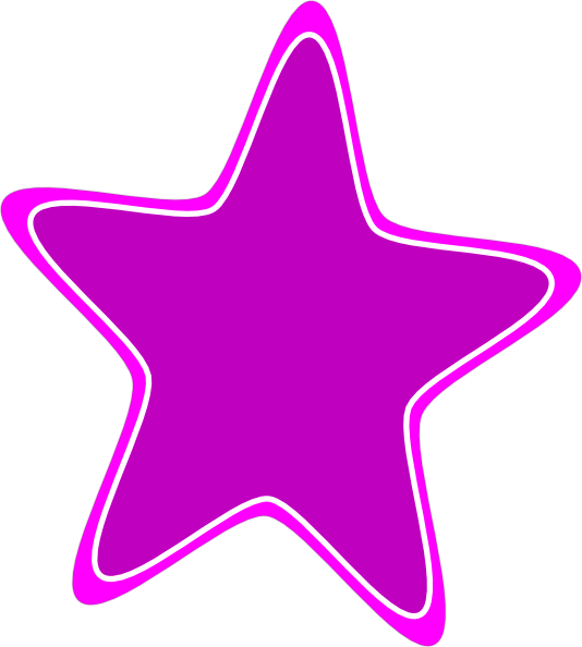 Purple Star Clipart (534x594)
