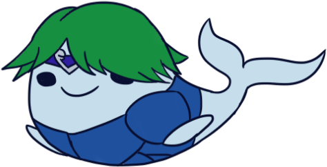 Whale Alm - Cartoon (500x308)
