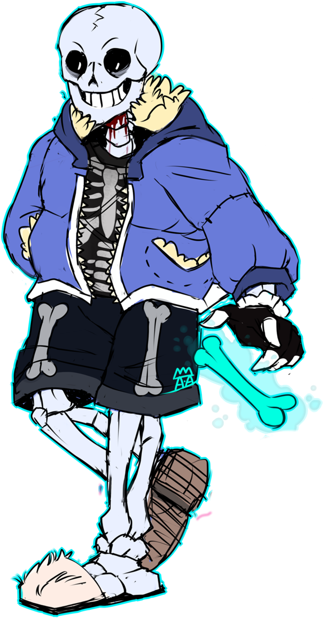 [redraw] Undertale Au - Undertale Sans Gloves (655x1221)
