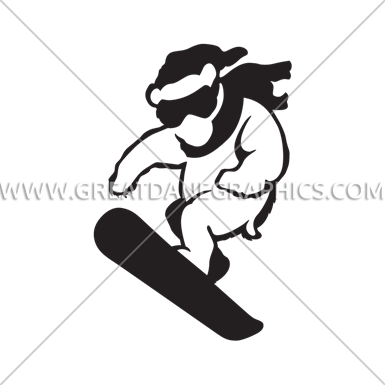 Polar Bear Snowboarding - Sandboarding (385x385)