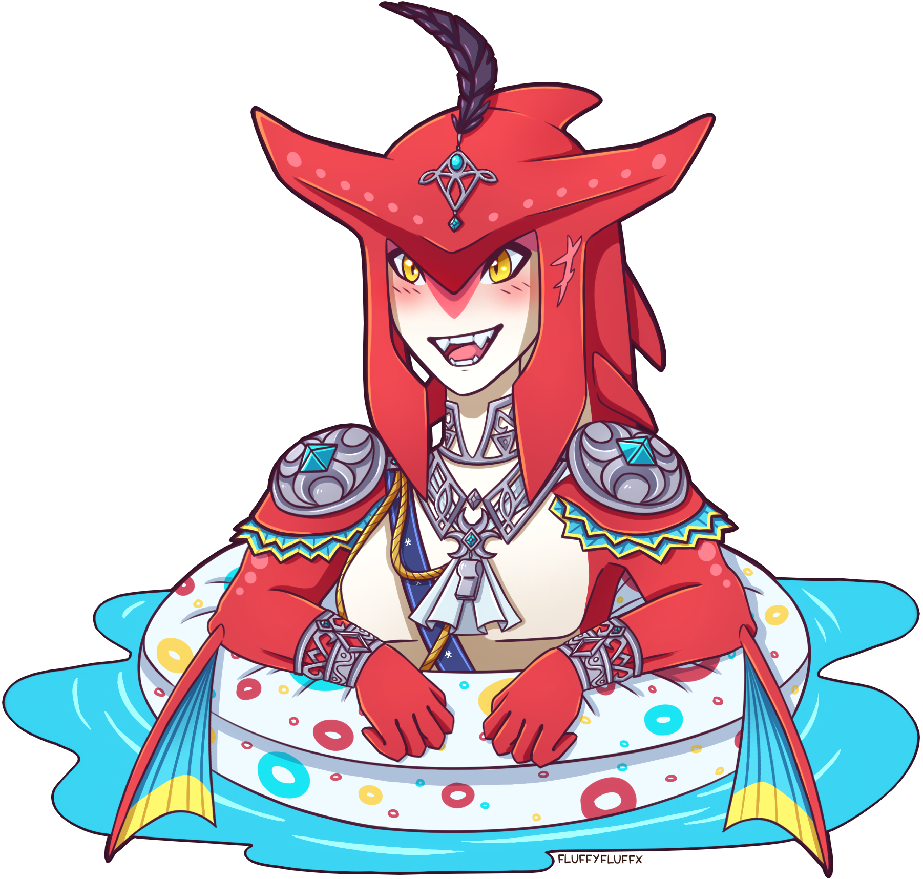 Sidon's Beach Ring By Fluffyfluffx Sidon's Beach Ring - Cute Sidon (1883x1777)