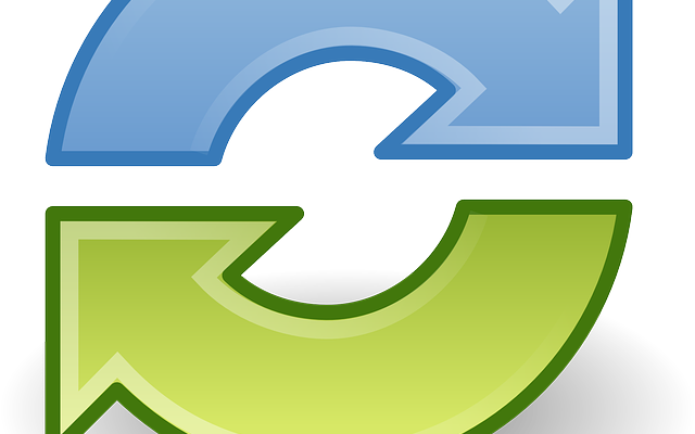 Synchronize Cycle Icon Illustration Keychain (640x400)