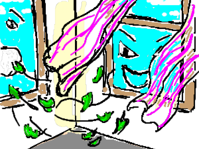 Window Clipart Windy - Window Clipart Windy (640x480)