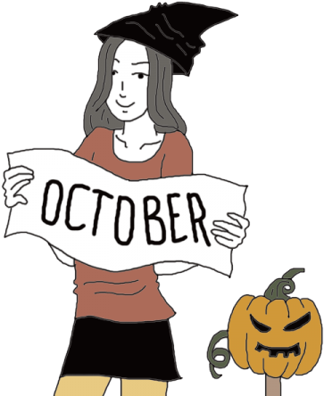 October - Cartoon (450x450)
