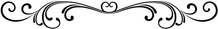 Scroll Clip Art Heart - Border Line Without Background (800x212)