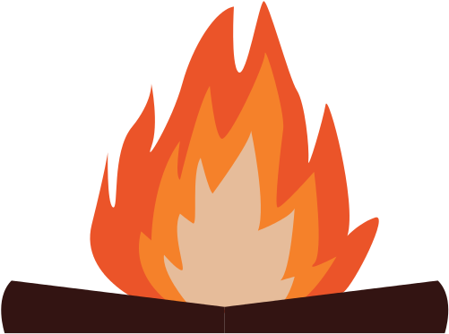 Camping Bonfire Isolated - Bonfire (550x550)