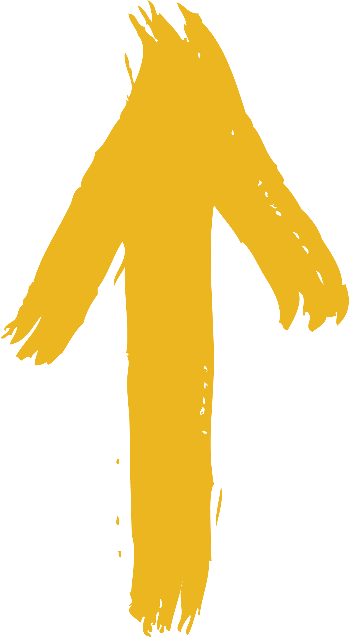 Arrow Euclidean Vector Yellow Computer File - Cute Arrow (1197x2182)