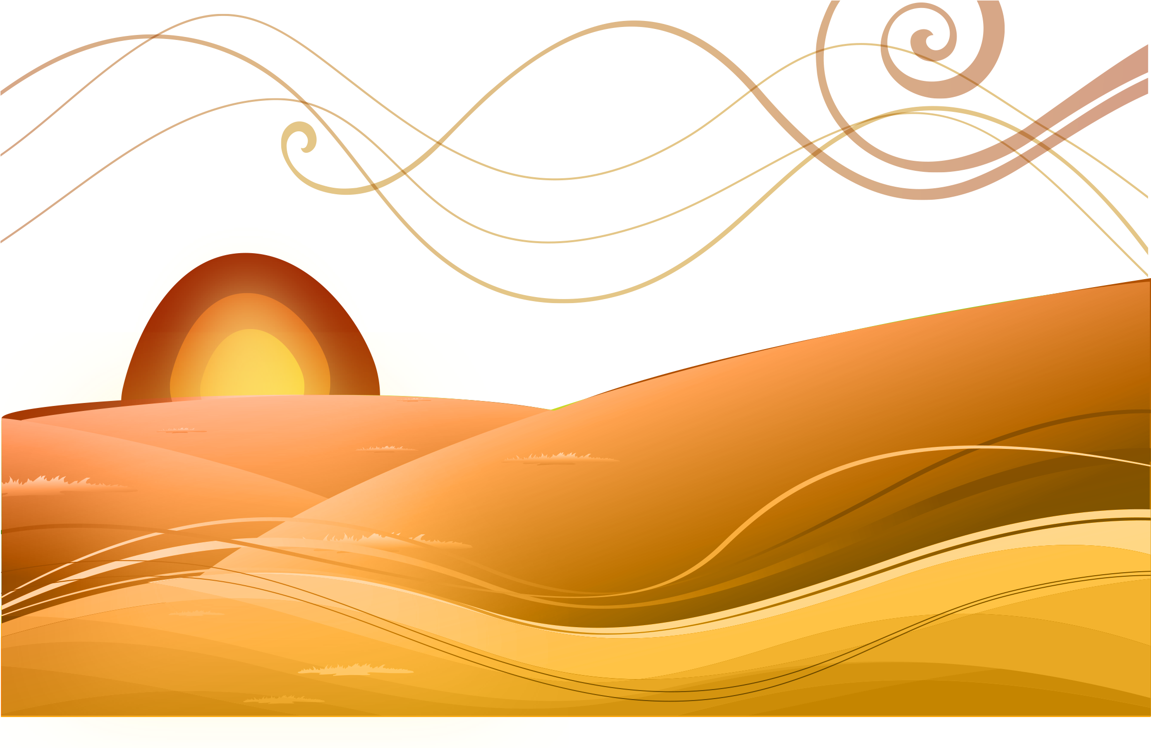 Euclidean Vector Desert Illustration - Euclidean Vector (2363x1560)