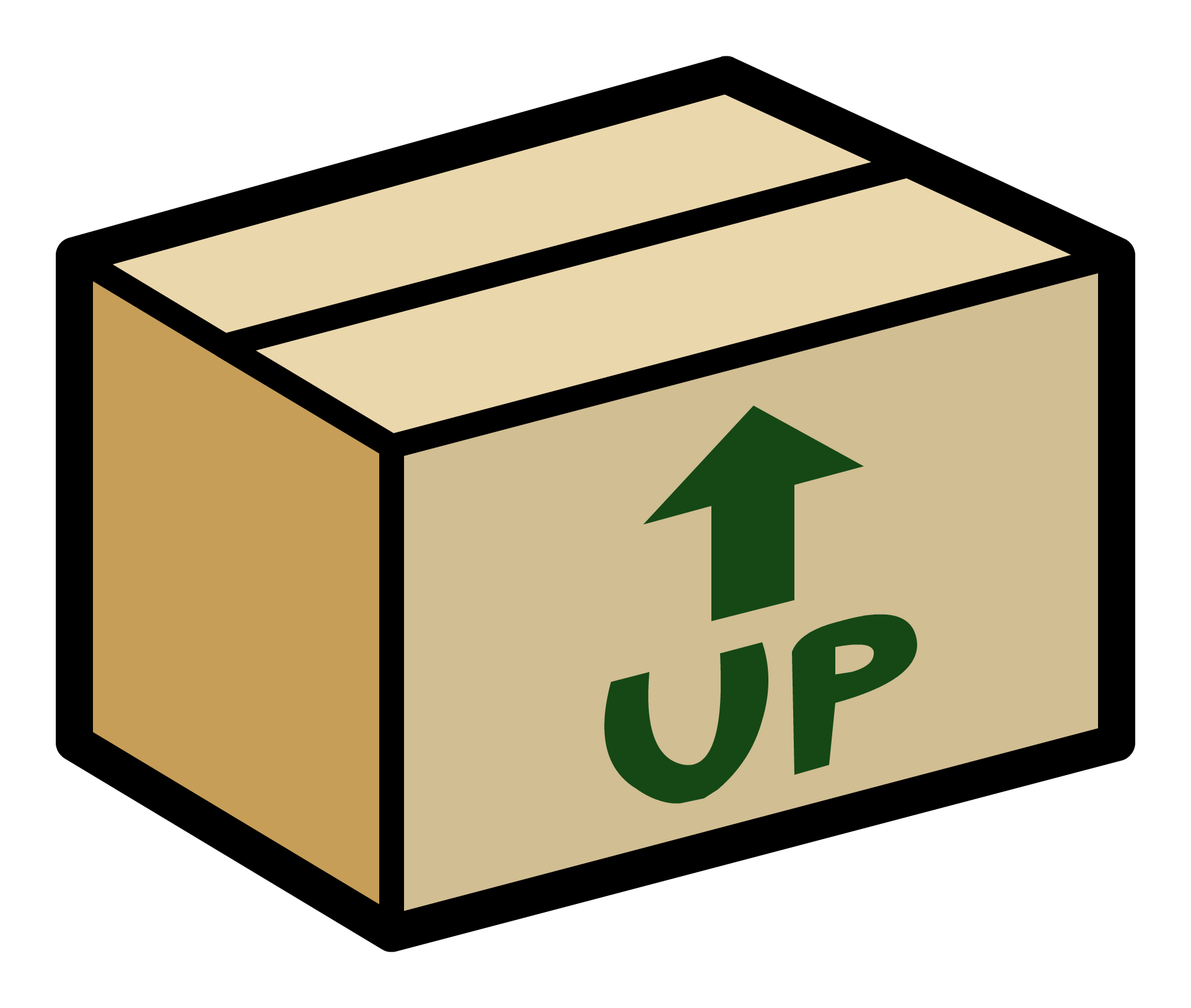 Cardboard Box Pin - Box (1922x1627)