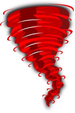 Red Tornado Clipart (320x477)