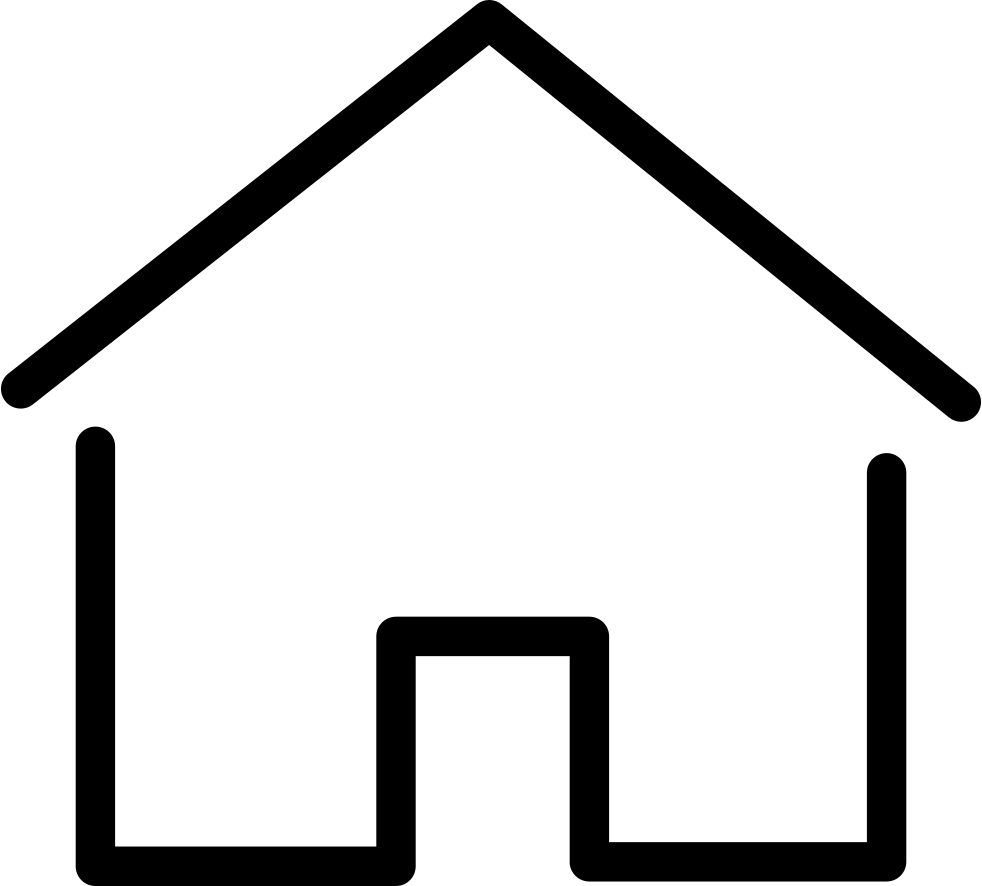 Simple House Thin Comments - Dessins Maison (982x886)