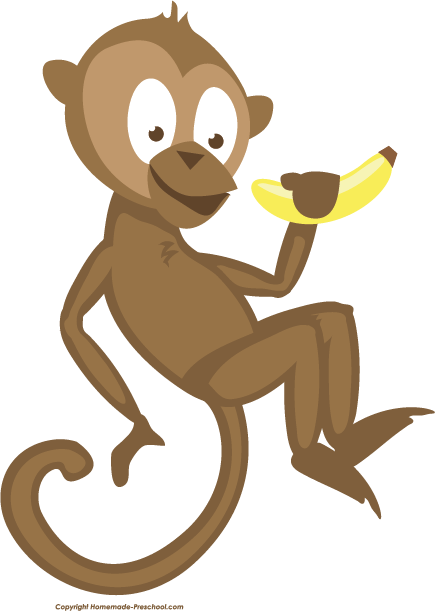 Free Monkey Clipart - Monkey (435x611)