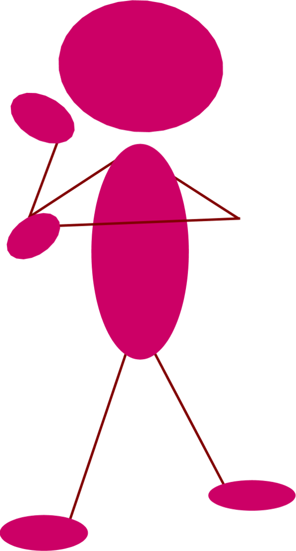Vector Clip Art - Stick Man Thinking (600x1115)