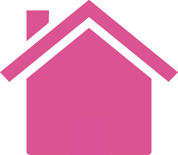 Pink House Clipart (600x525)