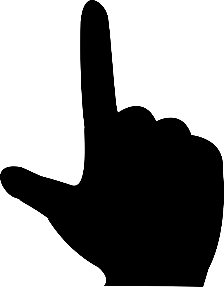 Hand Pointing Up Comments - Hand Pointing Up Vector (766x981)