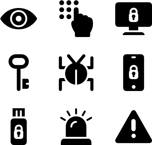 Computer Security Fill - Logo Facebook Instagram Vector (600x564)