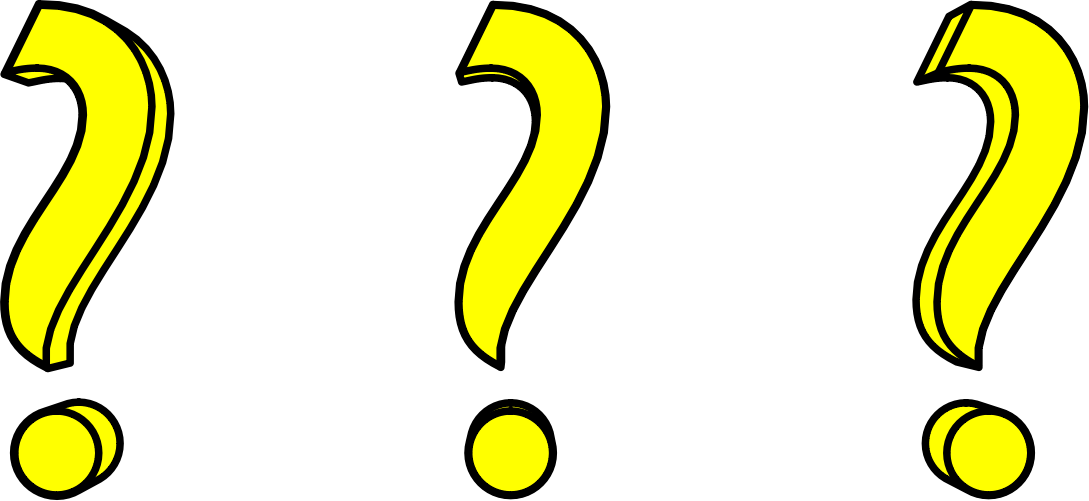 Big Image - 3 Question Mark Png (1630x750)