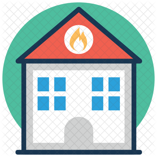 Fire Station Icon - House (512x512)