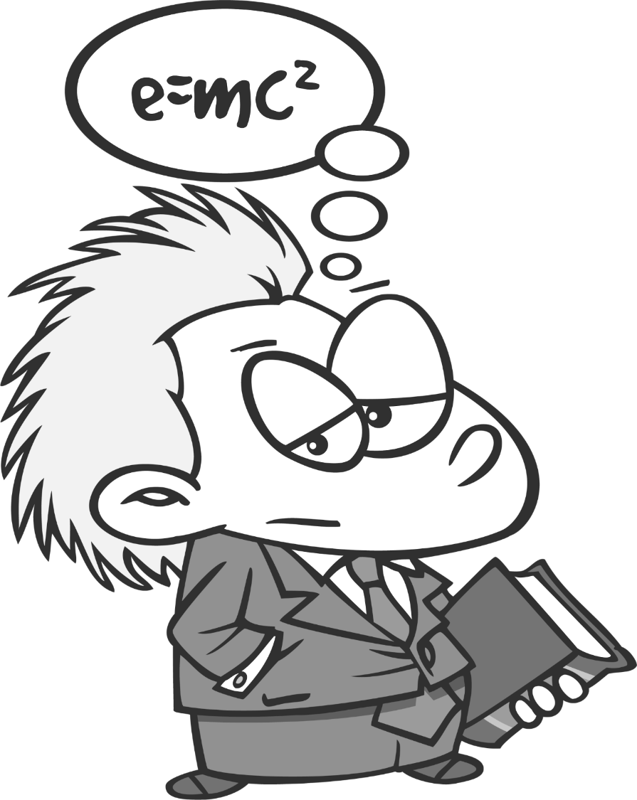 Ignite Protrex - Cartoon Smart Person (895x1125)