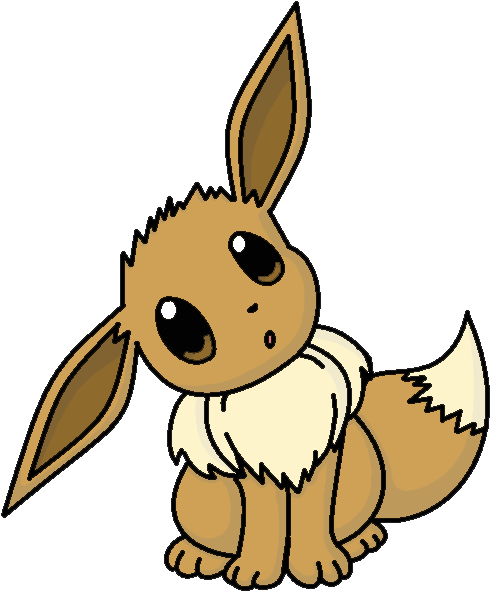 Eevee Curious By Kittycateevee - Eevee Waving (523x609)
