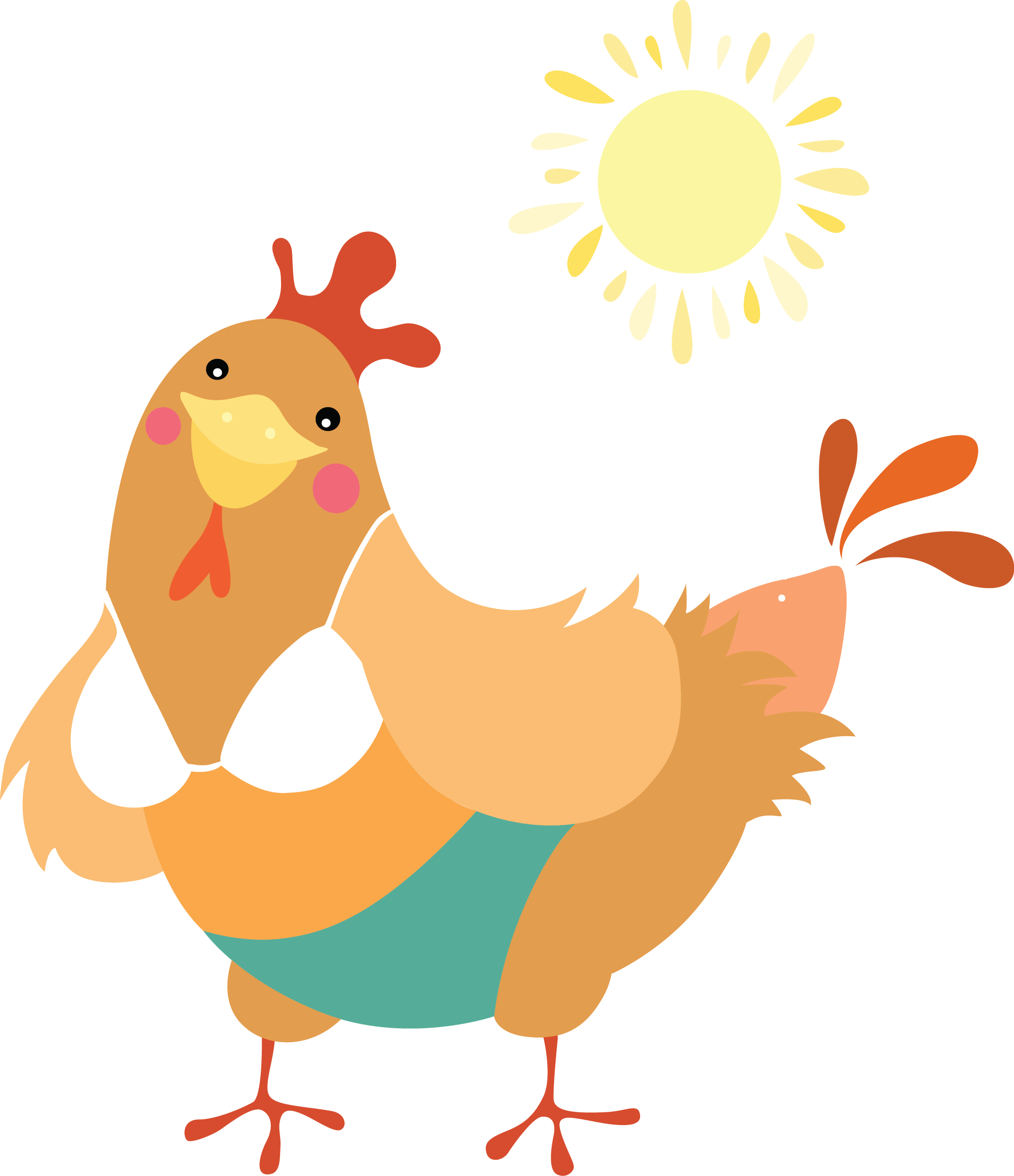 Gallina - Illustration (2053x2380)