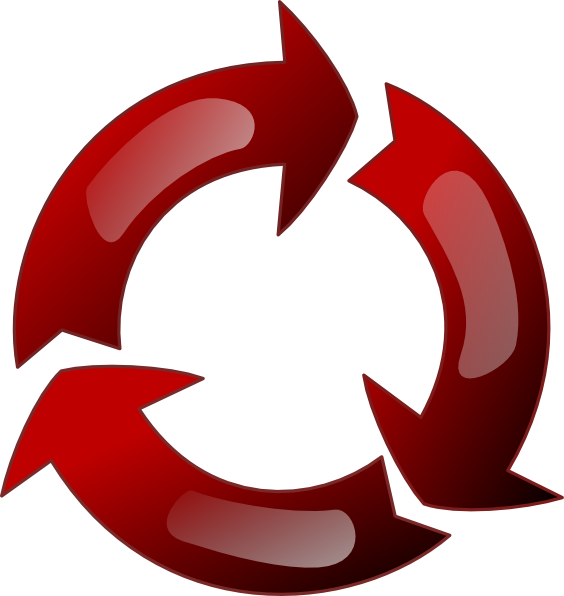 Recycle Icon - Red Recycle Icon (564x596)