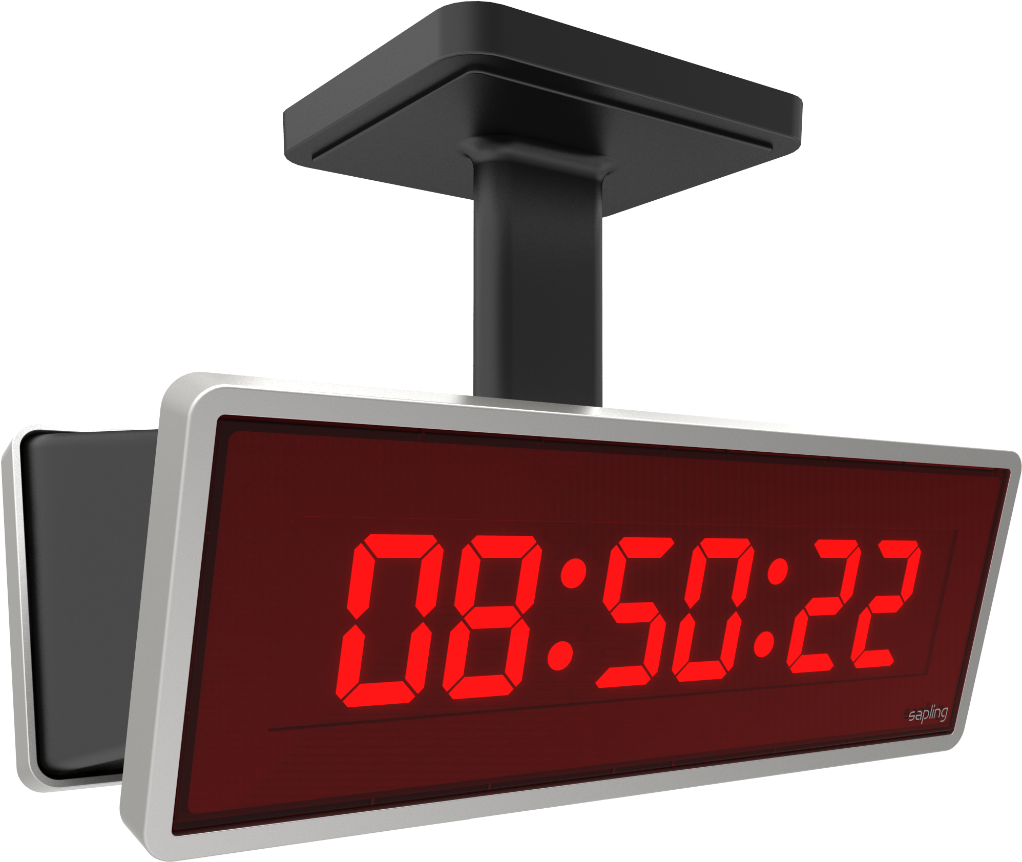 Digital Clock 6 Digit Single Mount - Digital Clocks For Schools (2102x1809)