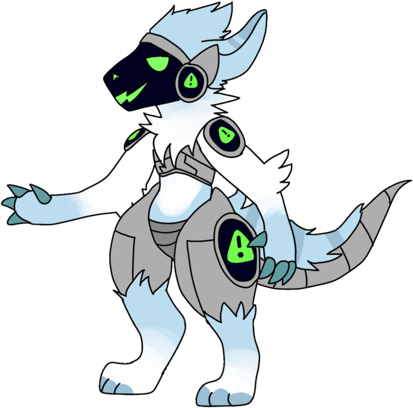 New Protogen By Fluffyecho - Echo The Protogen (895x892)