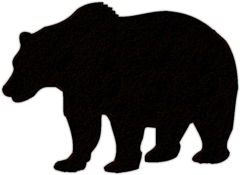Bear Silhouette No Background (1074x897)