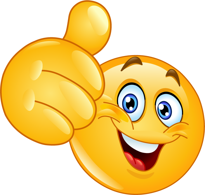 Thumbs Up Smiley Face (702x669)