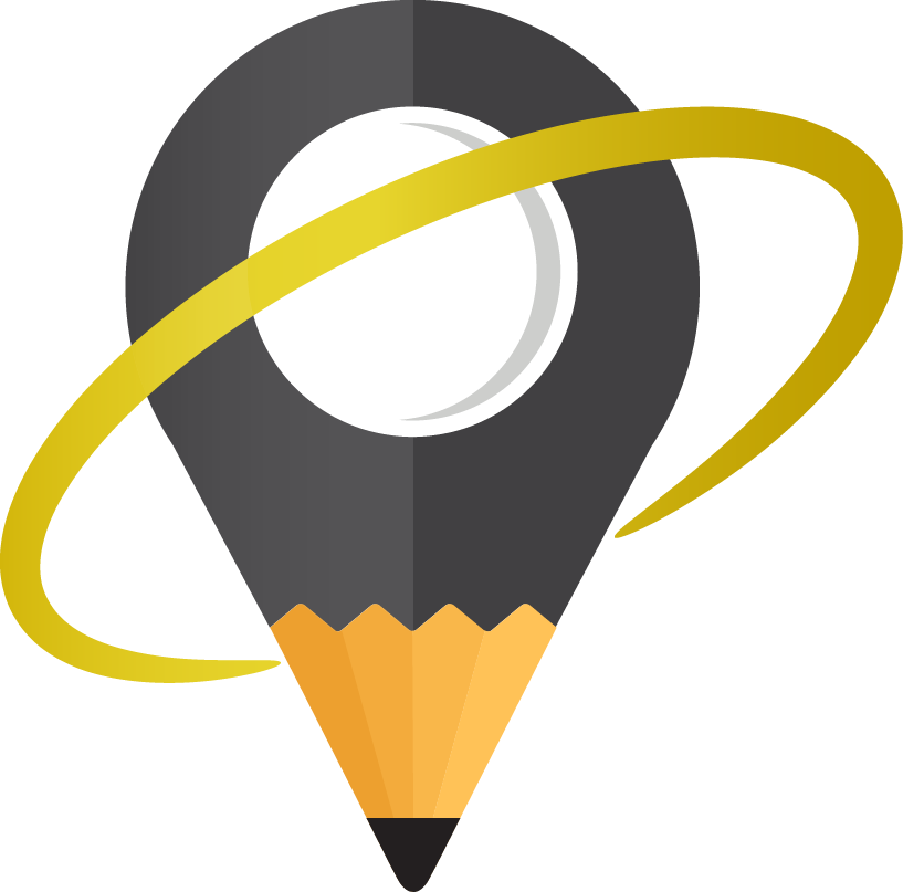 Vector Logo Map Pencil - Logo Lapiz (817x807)