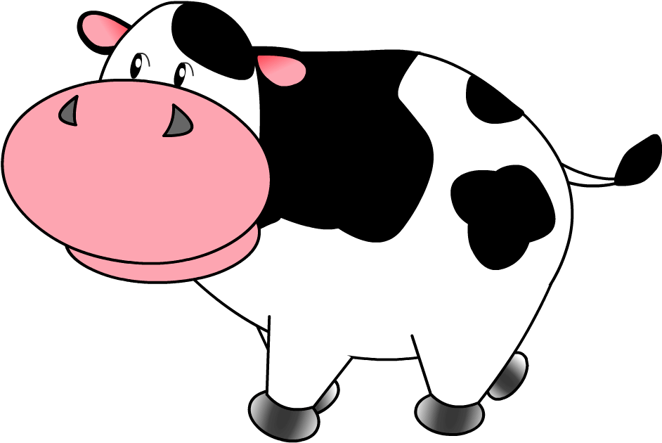 Cow Sticker For Ios & Android - Animated Cow (980x659)