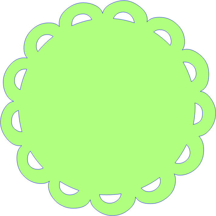 Scalloped Rectangle Frame Clipart - Clip Art (732x732)