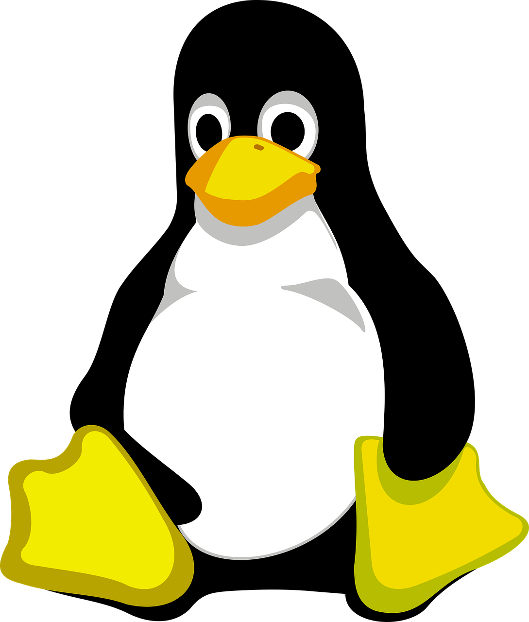 Linux Courses - Linux Logo Png (1089x1280)