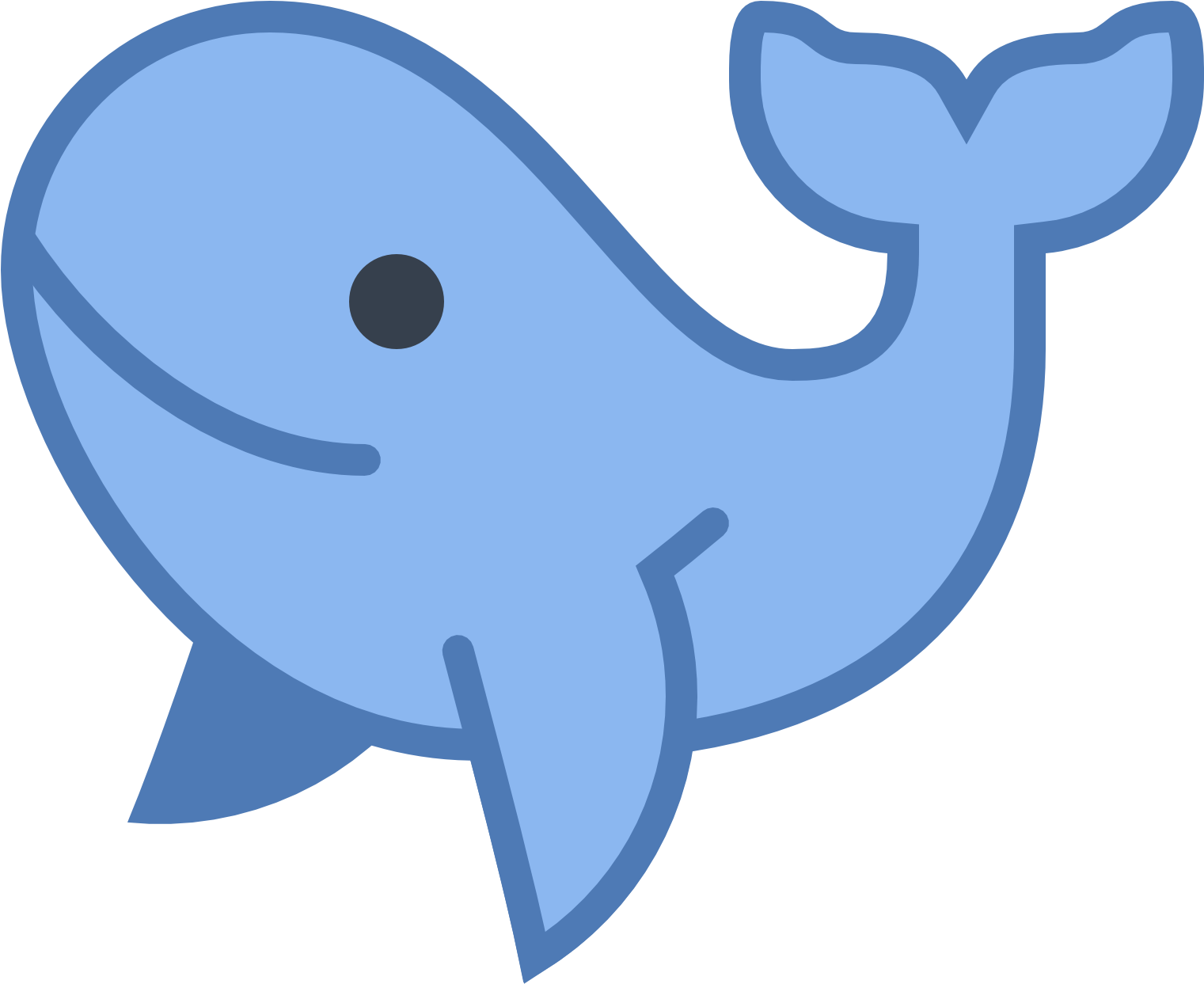 Blue Whale Computer Icons Humpback Whale - Кит Иконка (1600x1600)